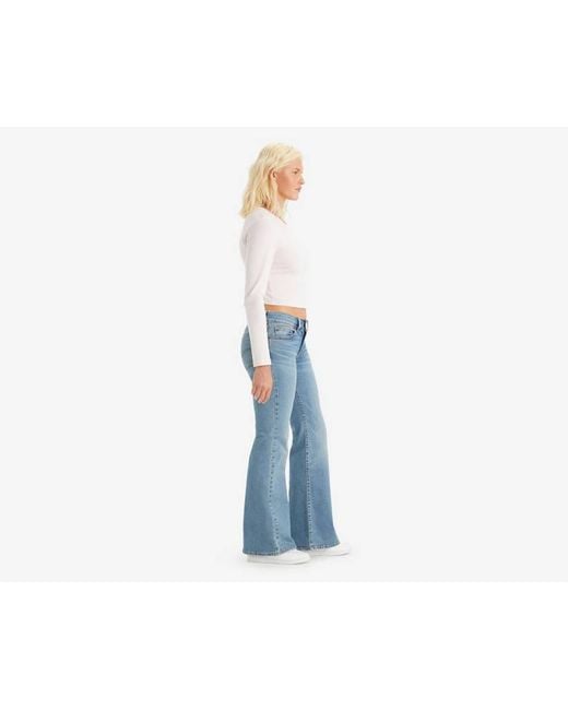 Levi's Blue Superlow Flare Jeans