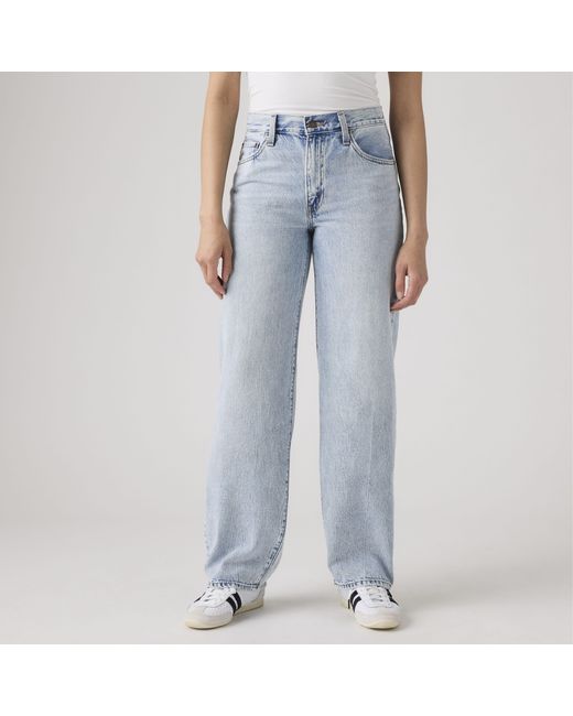 Levi's Blue Baggy Dad Jeans