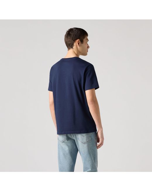Levi's Original Housemark T Shirt in het Blue voor heren
