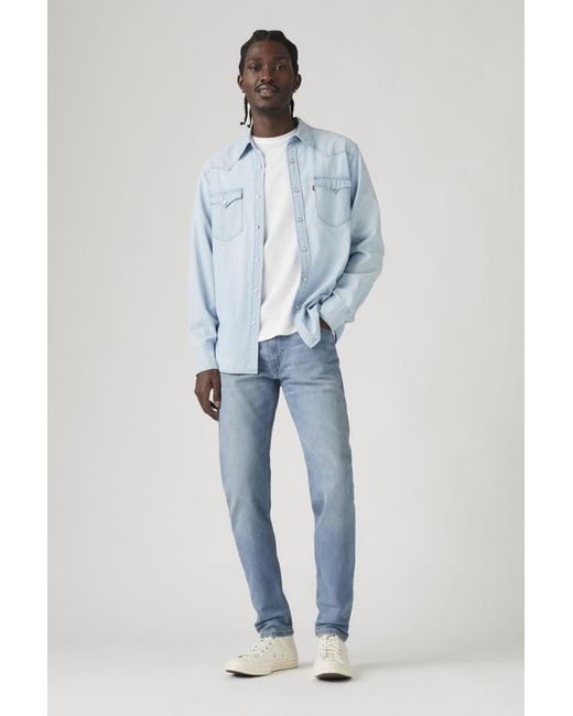 Levi's Blue 512 Slim Taper Jeans for men