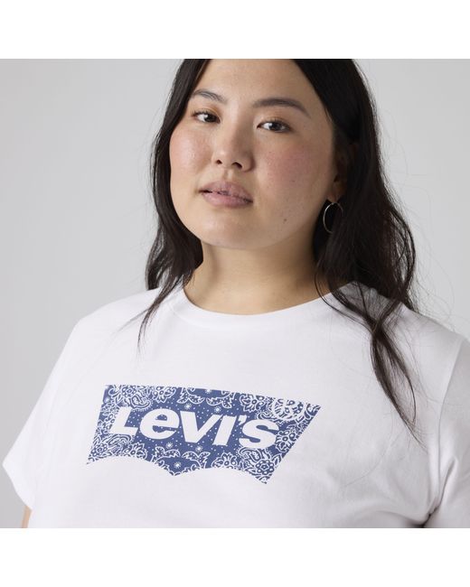 Levi's White Perfect Logo Tee (Plus Size)