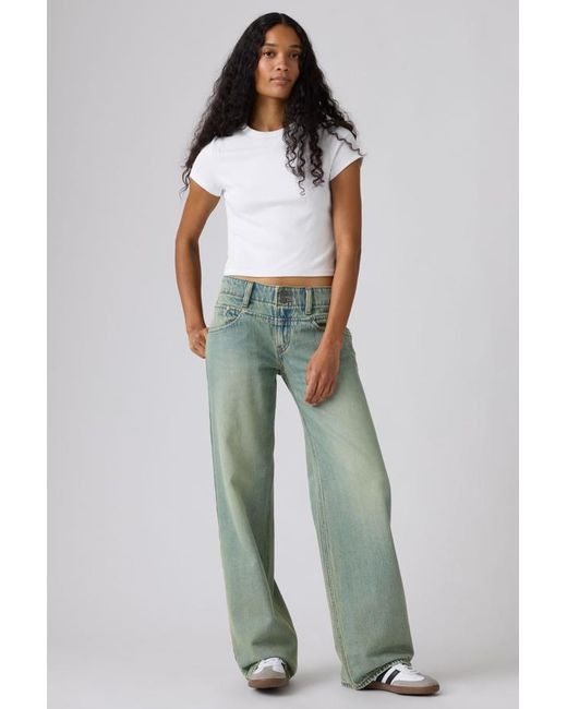 Levi's Blue Superlow Loose Yoke Jeans