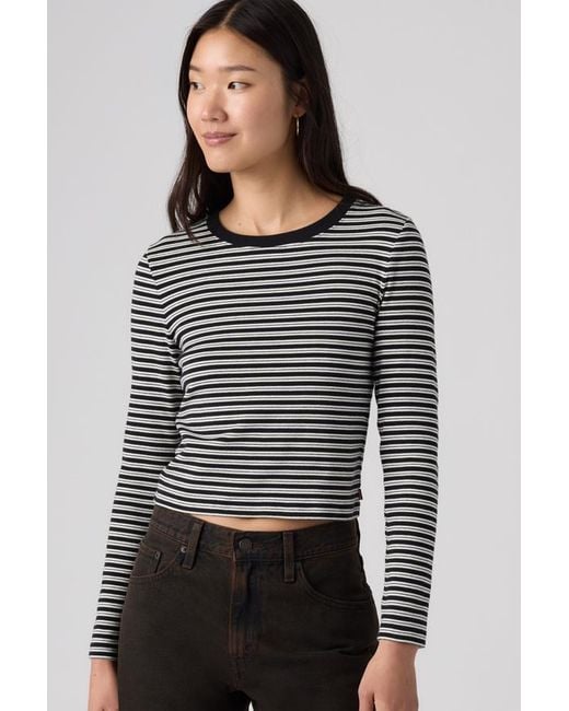 Levi's Gray Essential Baby Long Sleeve Tee