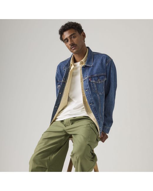 Levi's Relaxed Type Iii Trucker Jacket in het Blue voor heren