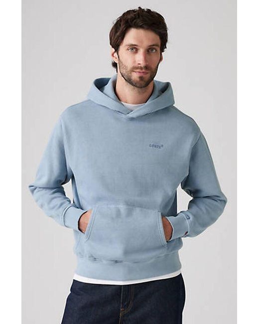 Felpa Con Cappuccio Authentic di Levi's in Blue da Uomo