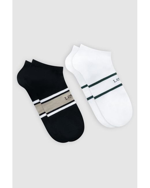 Low Cut Socks 2 Pack Levi's de hombre de color Black