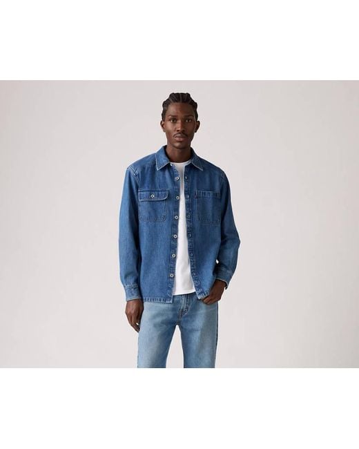 Giacca Camicia Truckee A Maniche Lunghe di Levi's in Blue da Uomo