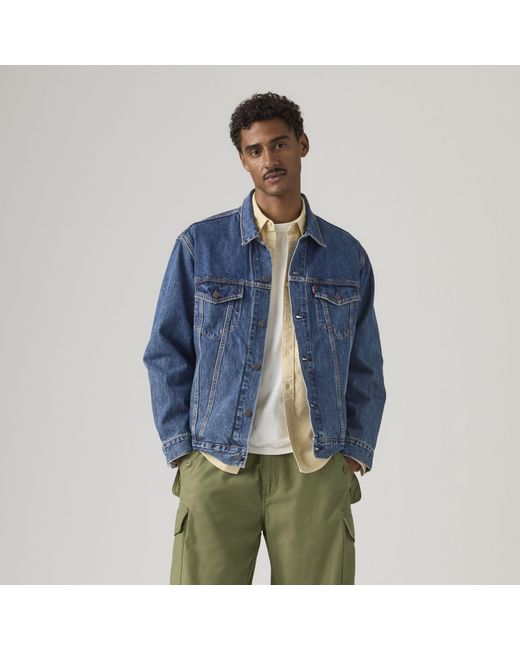 Levi's Relaxed Type Iii Trucker Jacket in het Blue voor heren