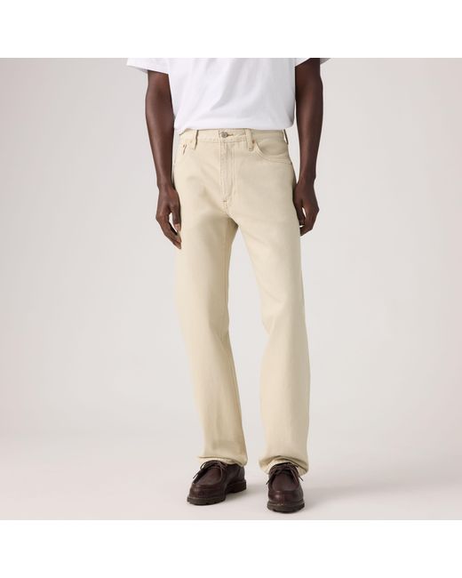 Levi's Blue 555 Relaxed Straight Jeans for men