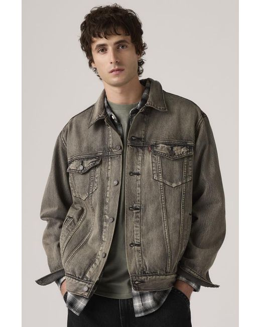 Levi's Brown Relaxed Type Iii Trucker Jacket for men