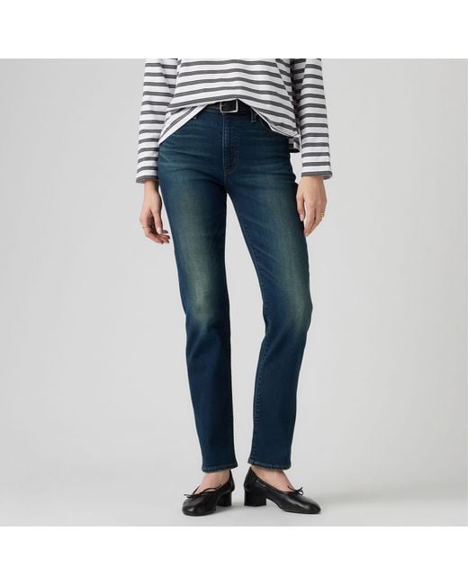 Levi's Blue 722 High Rise Slim Jeans