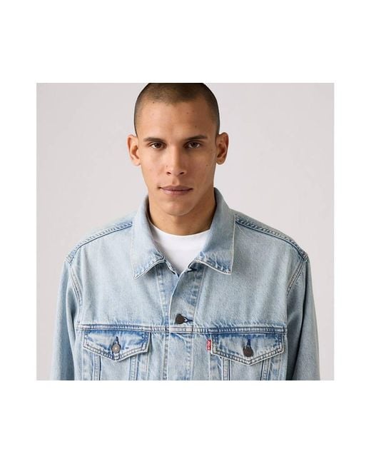 Levi's Relaxed Trucker Jacket in het Blue voor heren