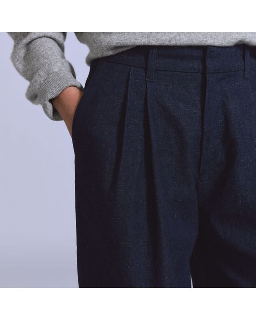 Levi's Blue Denim Pleat Trouser