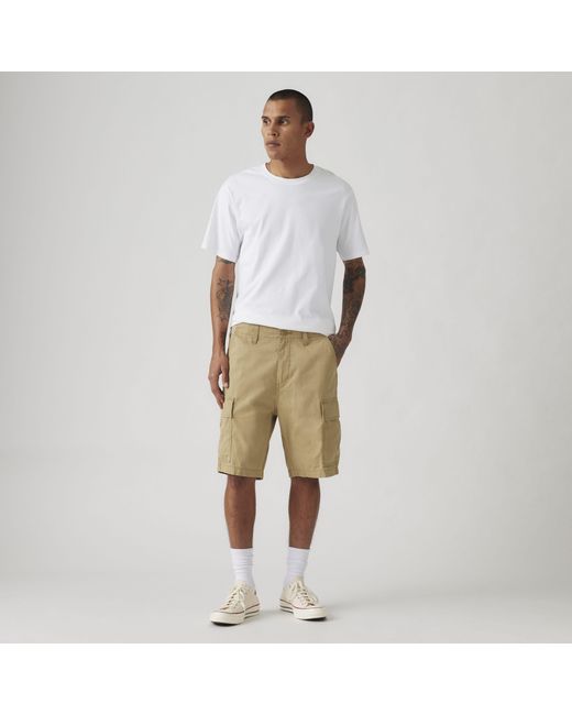 Levi's White Carrier Cargo Shorts for men