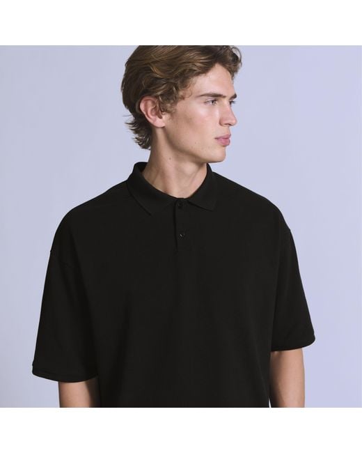 Levi's Cropped Polo in het Black voor heren