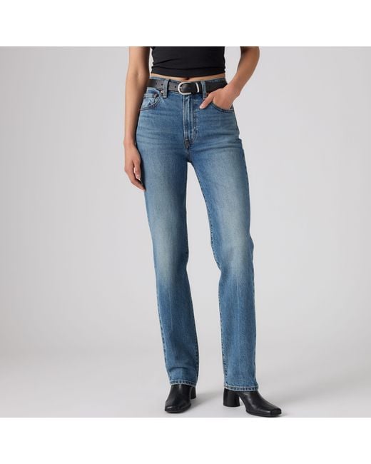 Levi's Blue Ribcage Slim Jeans