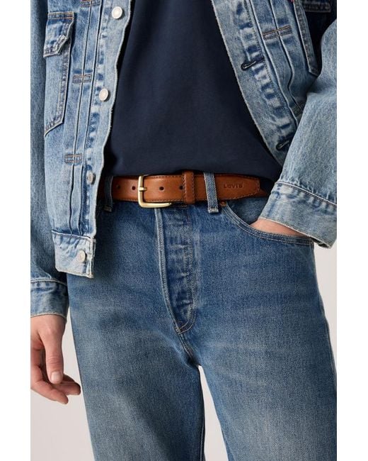 Levi's Blue Finn Feather Edge Belt for men