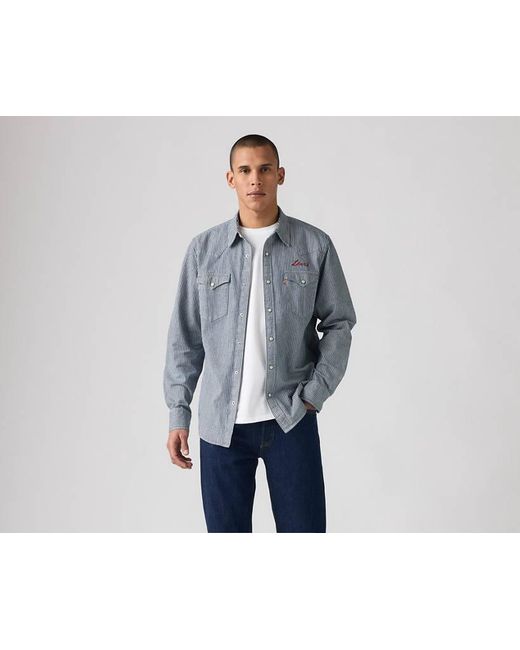 Chemise Western Classic Standard Levi's pour homme en coloris Gray