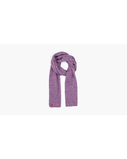 Levi's Purple Scarf And Beanie Gift Set for men