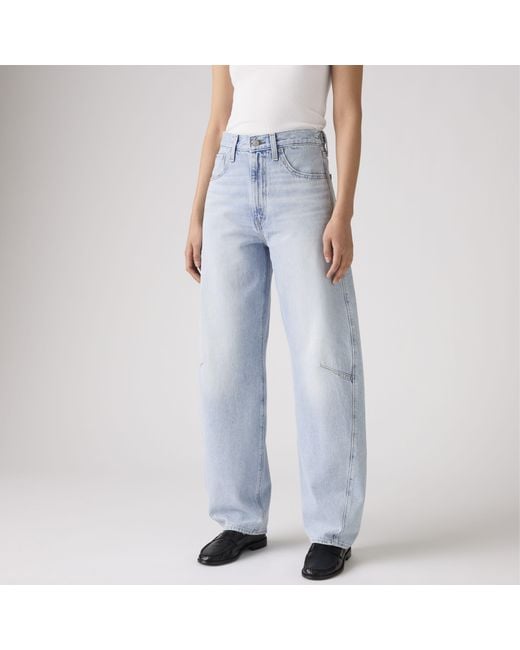 Levi's Blue Cinch Barrel Jeans