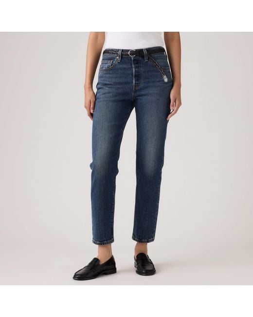 Levi's Blue 501 Original Cropped Jeans