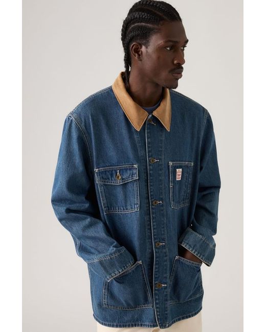 Levi's Blue Berkley Chore Coat for men