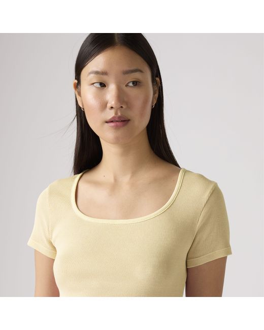 Levi's Blue Essential Square Neck Tee