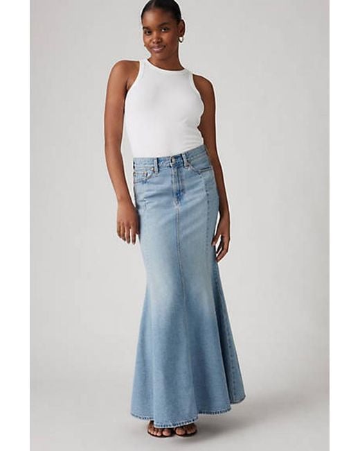 Levi's Mermaid Skirt in Blue | Lyst UK