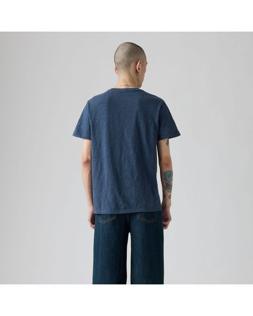 Levi's Classic T Shirt Met Zak in het Blue voor heren