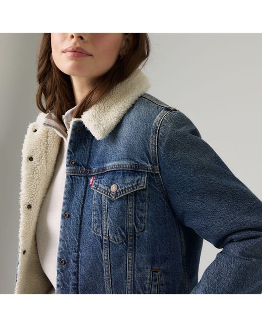 Levi's Blue Original Sherpa Trucker Jacket