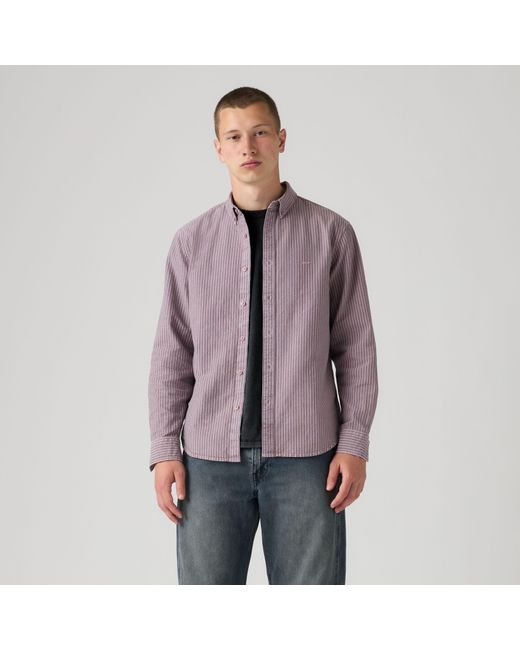 Levi's Authentic Overhemd Met Knopen in het Purple voor heren