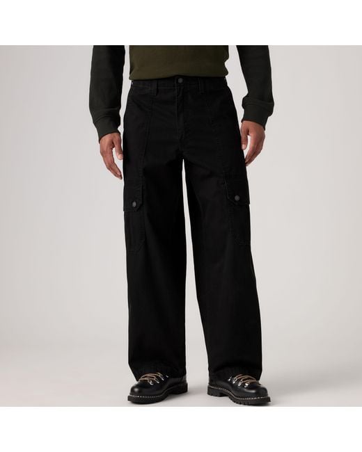 Levi's Black Extra Baggy Cargo Pants for men