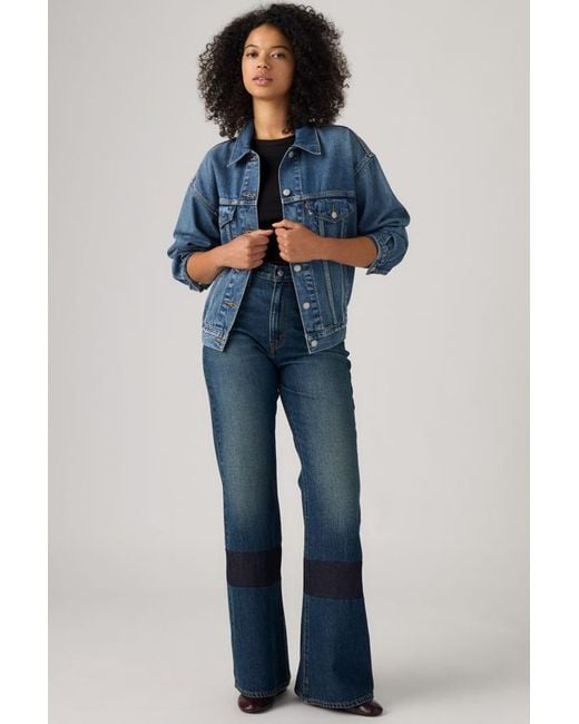 Levi's Blue Cinch Flare Jeans