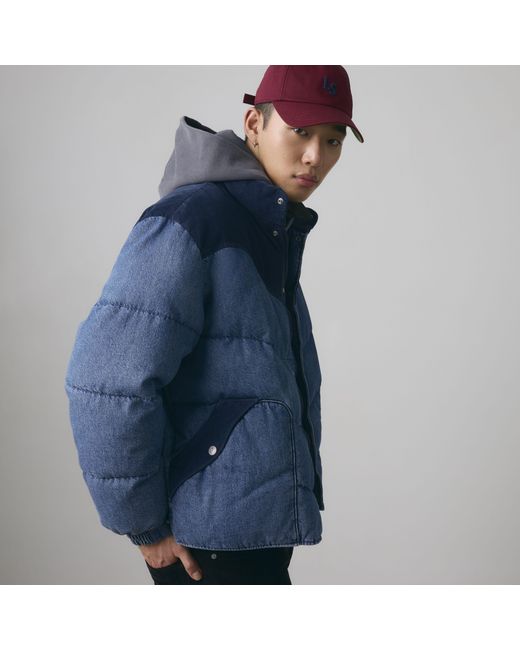 Levi's Blue Wild West Short Puffer Jacket for men