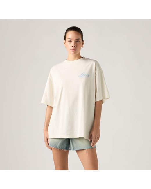 Graphic Short Stack Tee Levi's de color Natural