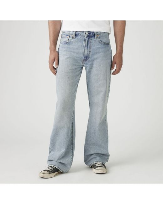 Levi's Blue 567 Relaxed Flare Jeans for men