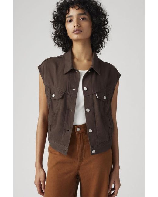 Chaleco Shrunken '90S De Lino Levi's de color Brown
