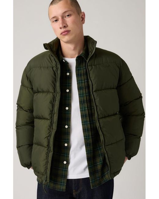 Levi's Green Piedmont Short Puffer for men