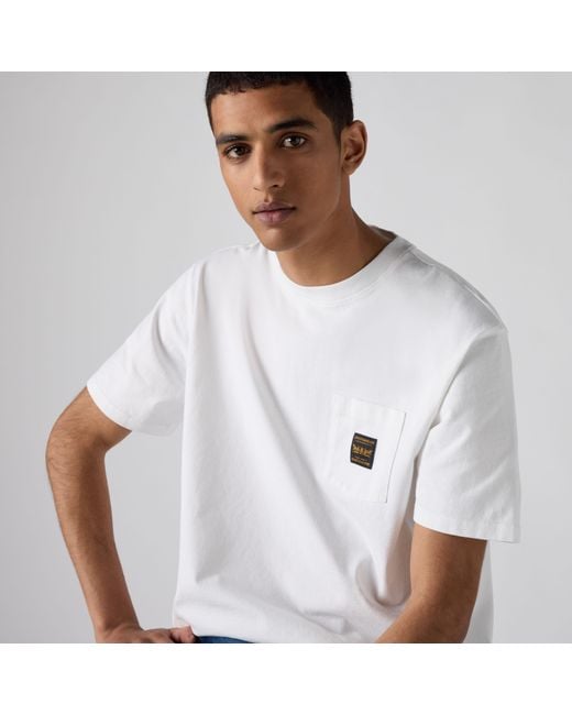 Levi's White Workwear Pocket Tee for men