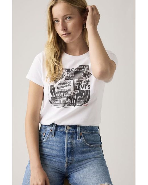 Levi's Blue Graphic Perfect Tee