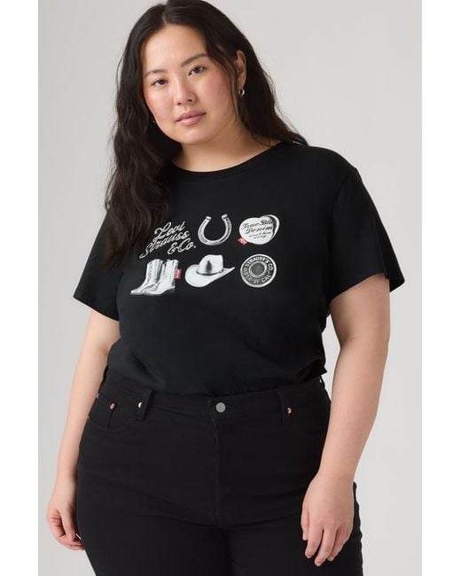 Levi's Black Perfect Tee (Plus Size)