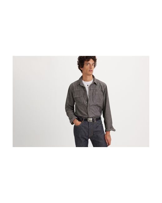 Levi's Black Long Sleeve Auburn Worker Shirt for men