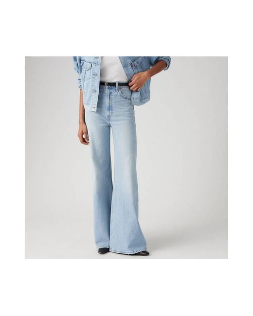 Levi's Blue Ribcage Bell Jeans