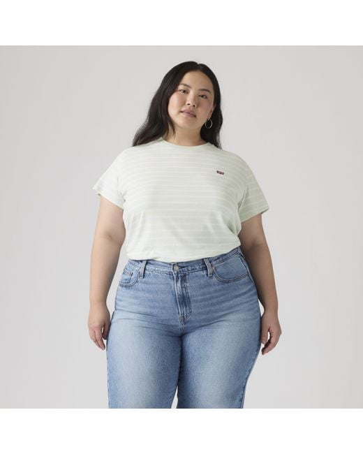 Levi's Perfect T Shirt (Plus Size) in het Gray