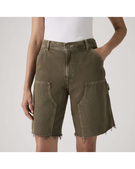 Levi's Natural Baggy Dad Utility Shorts