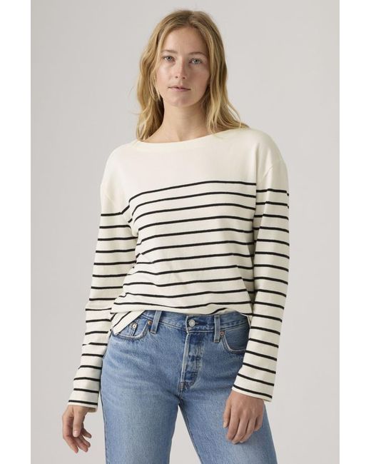 Levi's Blue Marin Striped Top