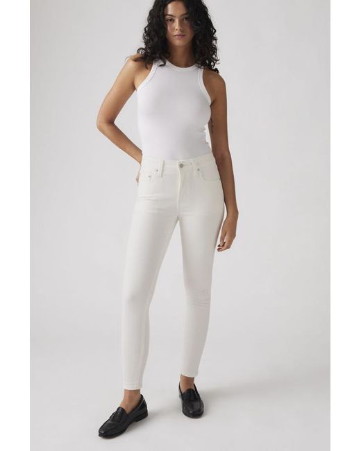 Levi's White 721 High Rise Skinny Jeans
