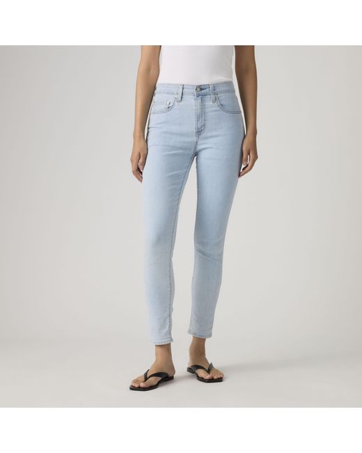 Levi's Blue 721 High Rise Skinny Lightweight Jeans