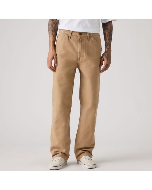 Levi's Green 568 Loose Straight Carpenter Pants for men