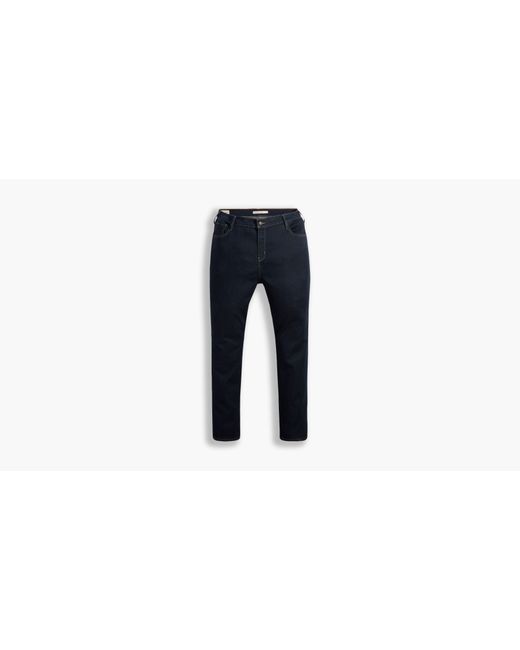 Levi's Denim 724tm High Rise Straight Jeans (grote Maat) in het Blauw - Lyst